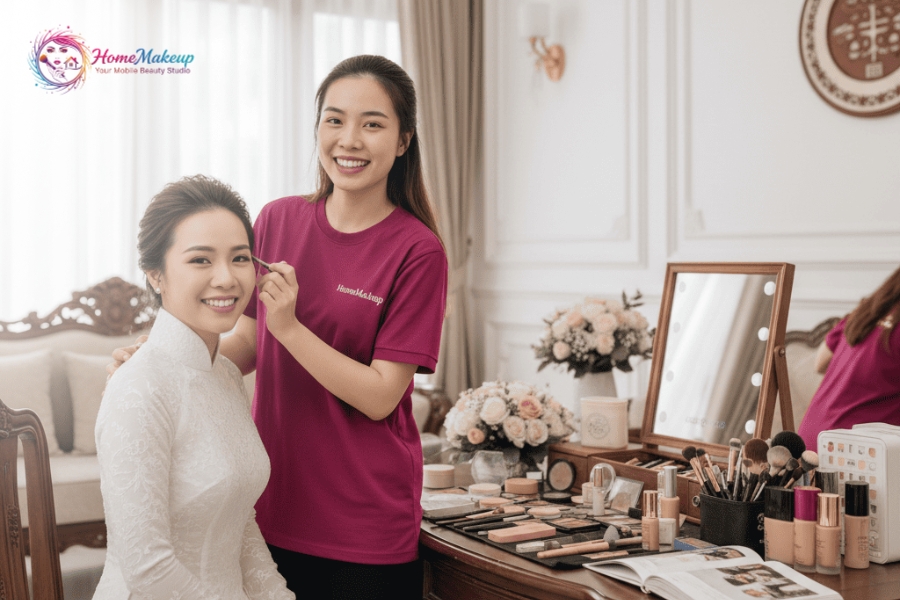 Dich Vu Chuyen Trang Diem Tai Nha Quan 8 Cua Home Makeup