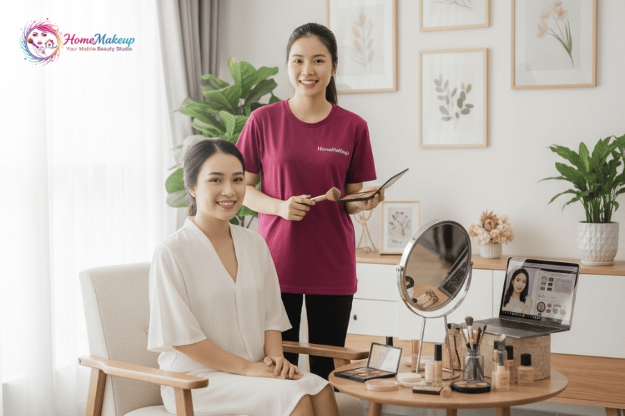 Bí Quyết Makeup Tone Hồng Đào Cho Buổi Hẹn Hò Lãng Mạn 5 Dich Vu Trang Diem Tai Nha Cho Buoi Hen Ho Hoan Hao