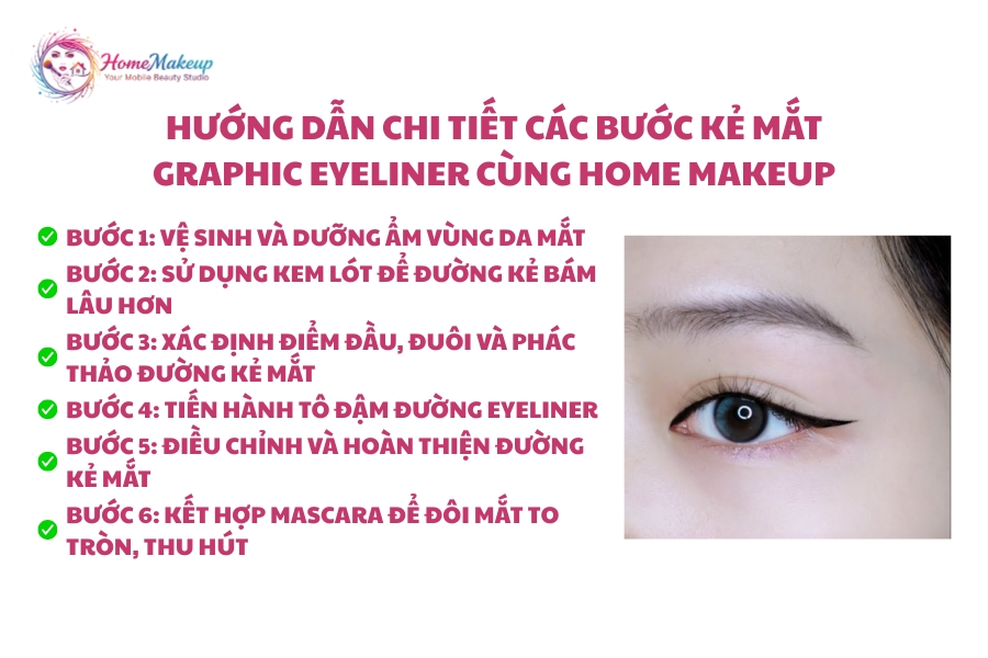 Huong Dan Chi Tiet Cac Buoc Ke Mat Graphic Eyeliner Cung Home Makeup