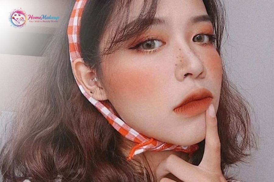 Hướng Dẫn Layout Makeup Tone Cam Đất Cực Xinh Tại Nhà 2 Makeup Tone Cam Dao Ngot Ngao