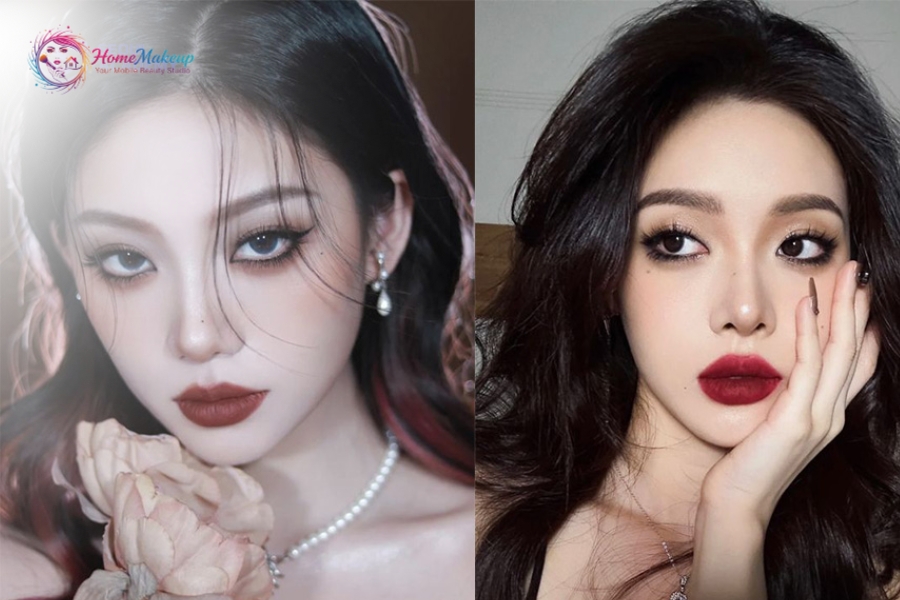 Xu Hướng Màu Mắt Và Màu Son 2025 Phối Màu Cực Chuẩn 4 Phoi Mau Mat Khoi Va Son Moi Do