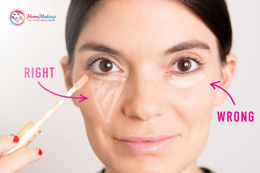 Kiểu Trang Điểm Cho Mẹ Cô Dâu Trẻ Trung Sang Trọng 3 Su Dung Kem Che Khuyet Diem Cho Nep Nhan Quang Tham