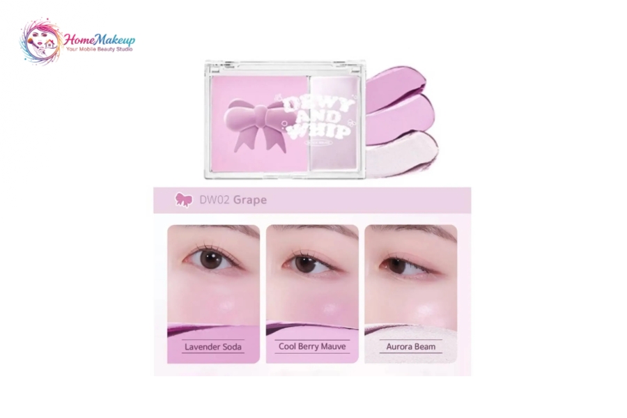 Trang Điểm Cho Da Khô Căng Mịn Không Bị Mốc Nền 5 Su Dung Ma Hong Va Highlight Dang Kem